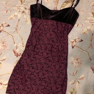 Laundry mini dress with velvet top